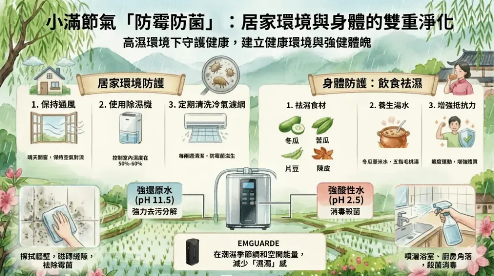 小滿節氣防霉防菌:居家環境與身體雙重淨化|天然清告別濕漉漉