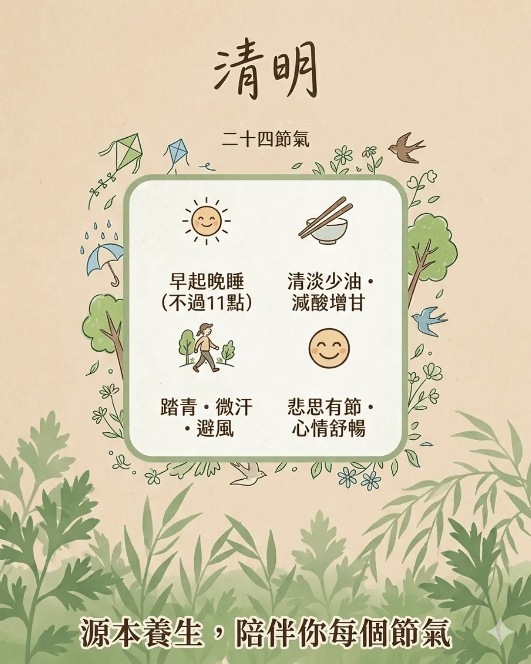 清明養生全攻略|疏肝健脾祛濕三管齊下,9類體質對號入座,呢個節氣咁樣過最精神!