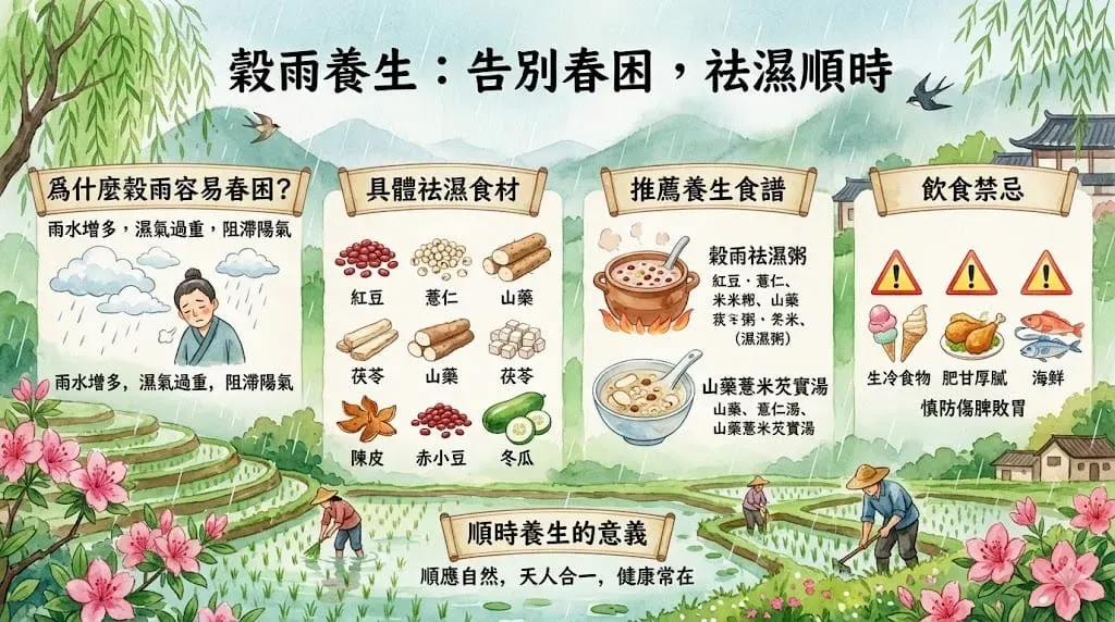 穀雨食療智慧:吃出清爽,告別「春睏」|中醫教你健脾祛濕,擺脫疲勞無力