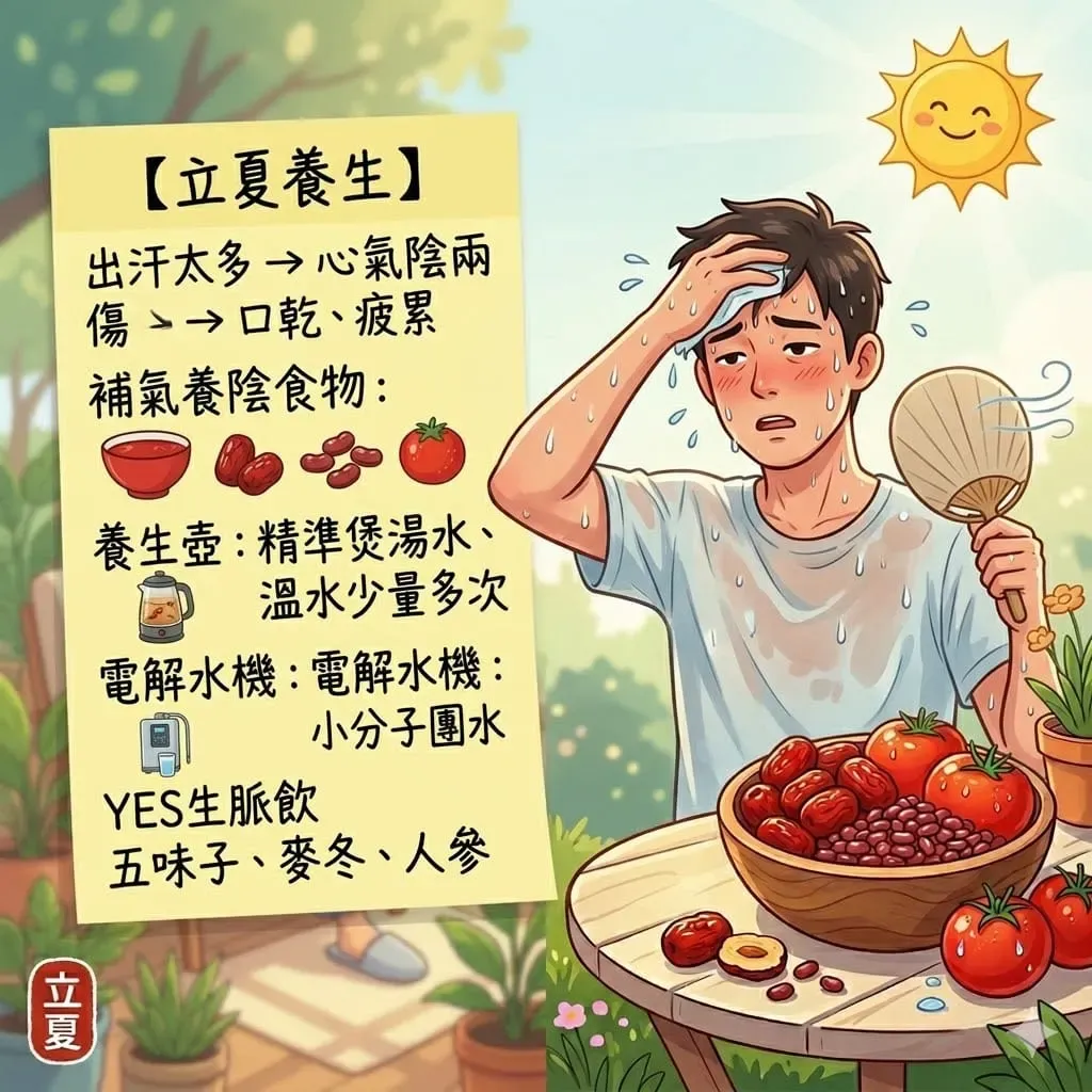 立夏後陽氣外洩,慎防「氣陰兩傷」——科學補水養陰,夏天這樣喝最養生