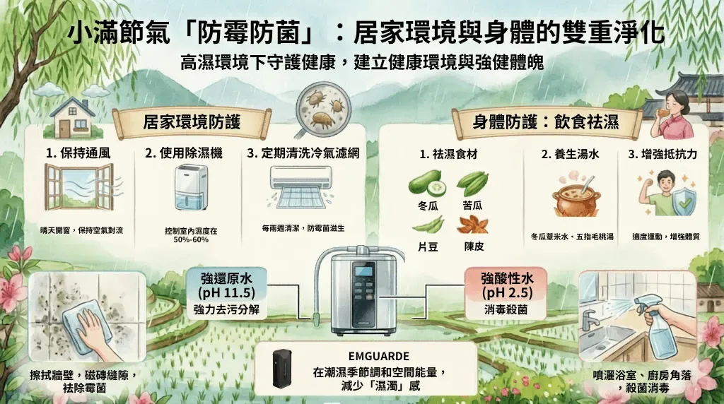 小滿節氣防霉防菌:居家環境與身體雙重淨化|天然清告別濕漉漉