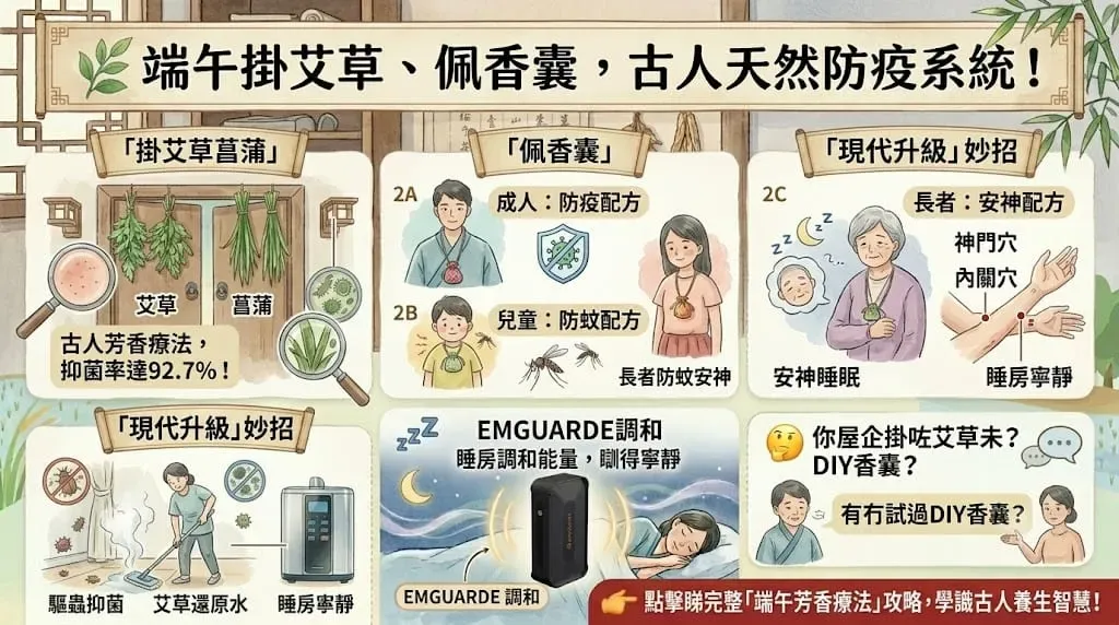 端午掛艾草、佩香囊——中醫「芳香療法」的科學與智慧