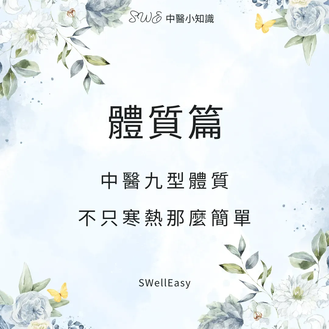 中醫九型體質完整解析|告別寒底燥底迷思,一文看懂你的「主導體質」與養生方向