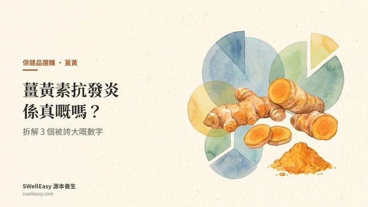 薑黃素抗發炎係真嘅嗎?拆解 3 個被誇大嘅數字(附選購 5 檢查點與 5 類人要小心)